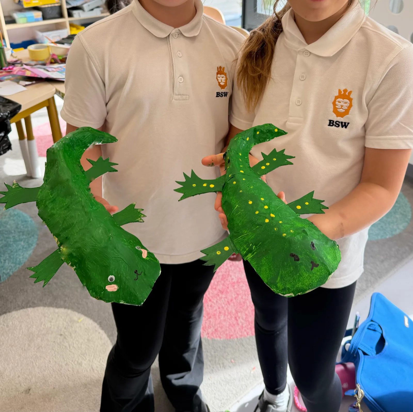 3D Lizards in Papier-Mâché 🦎