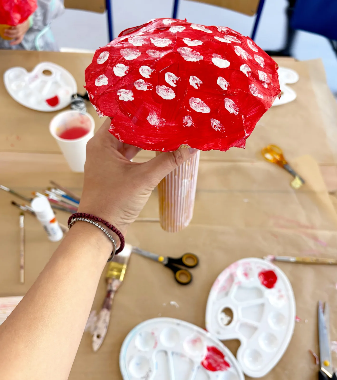 Papier-mâché Mushrooms