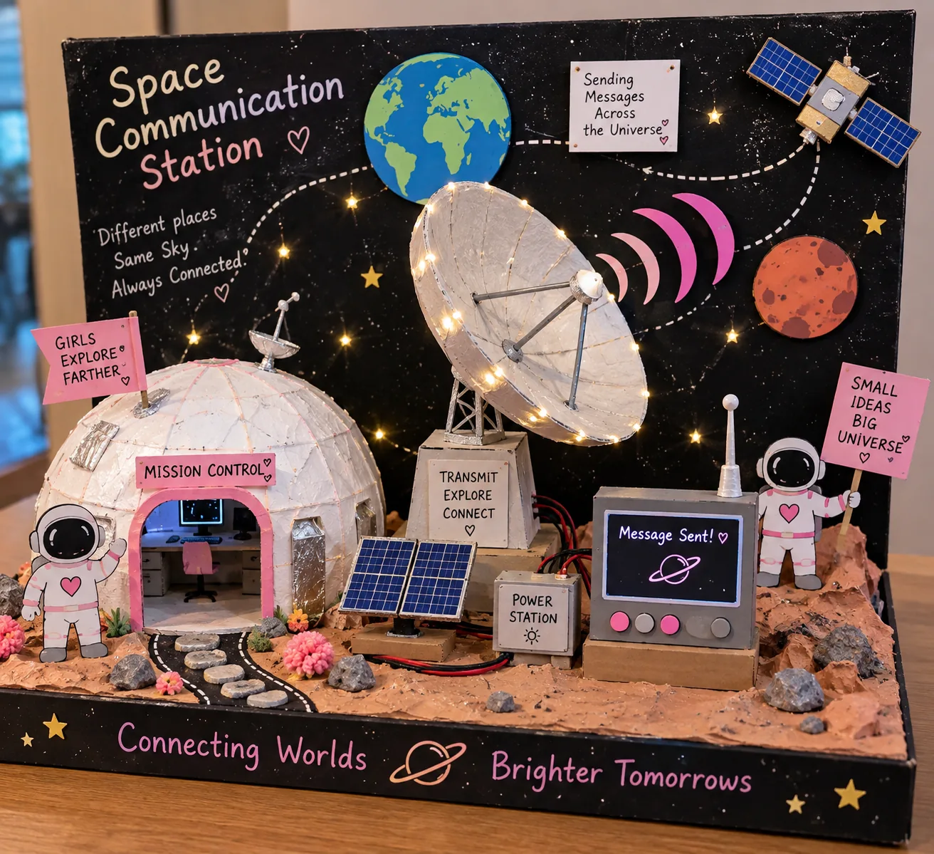 Space Communication Station on Mars 🚀🪐
