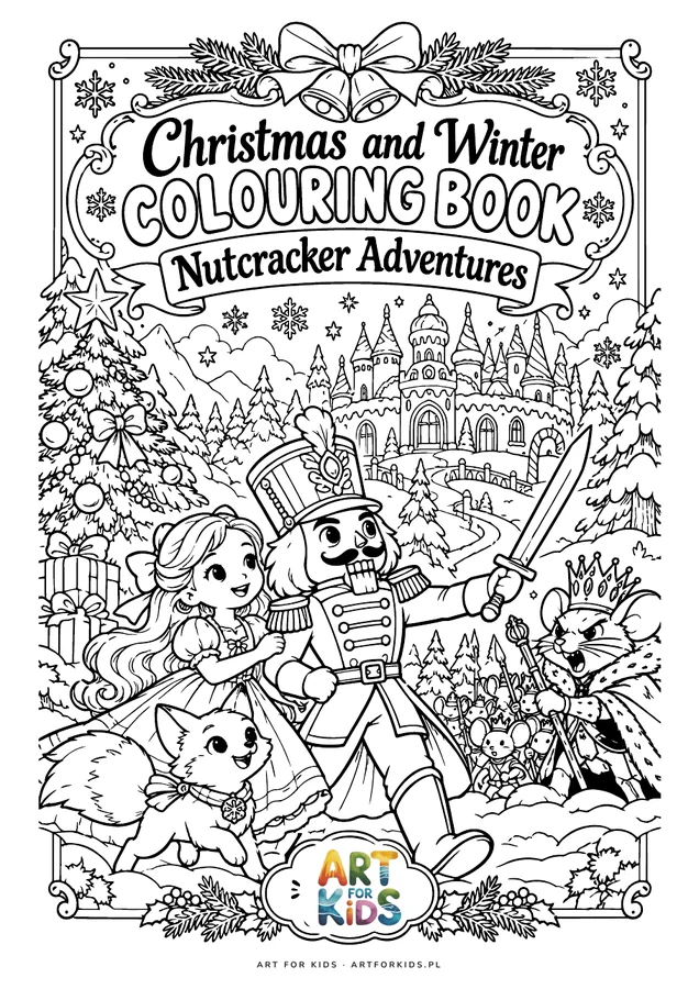 Christmas and Winter Colouring Book: Nutcracker Adventures