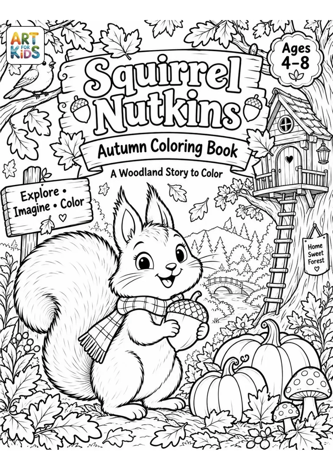 Squirrel Nutkins: Autumn Coloring Book